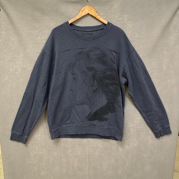 Sweaters - Taylor Swift Sweatshirt Adult XL Blue Bluest Skies The Darkest Gray Pullover